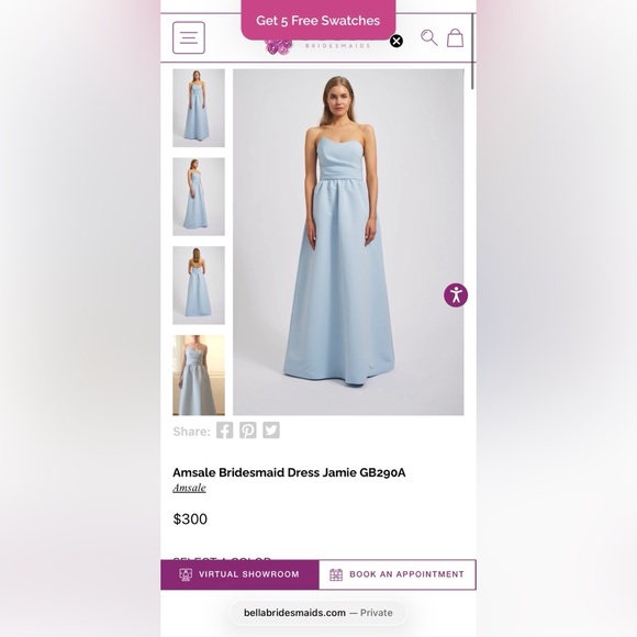 Amsale Jamie Dress in Ivory, Size 0 - Picture 4 of 15